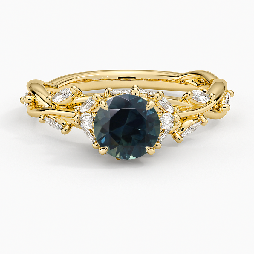 Sapphire Secret Garden Diamond Ring (1/2 ct. tw.) in 18K Yellow Gold