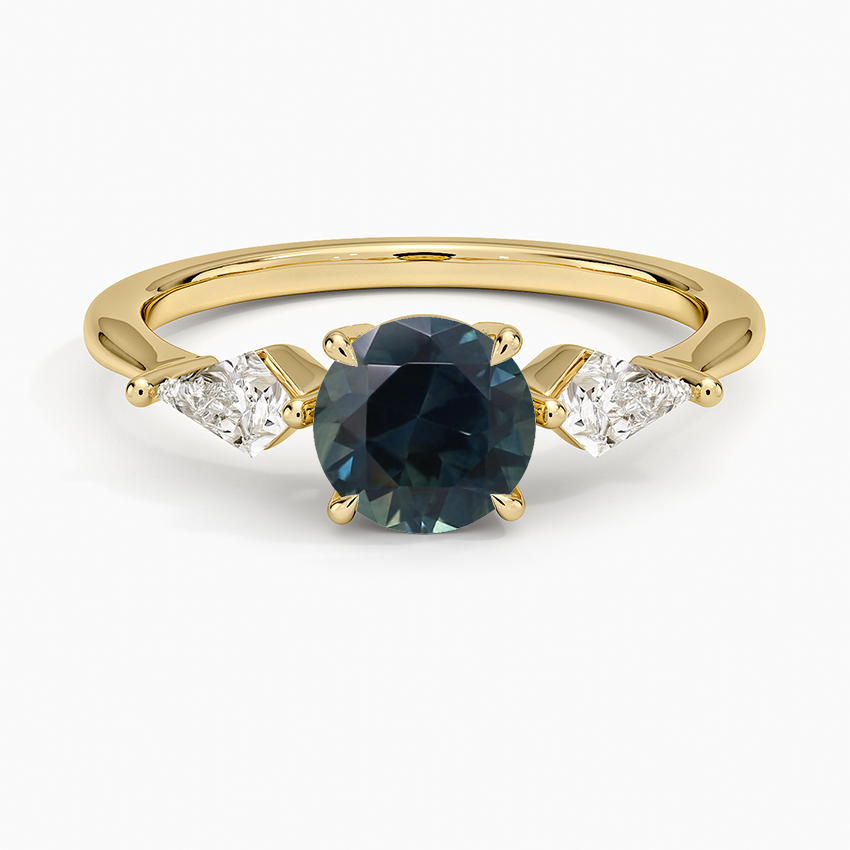 Sapphire Luxe Cometa Three Stone Diamond Ring (1/3 ct. tw.) in 18K Yellow Gold