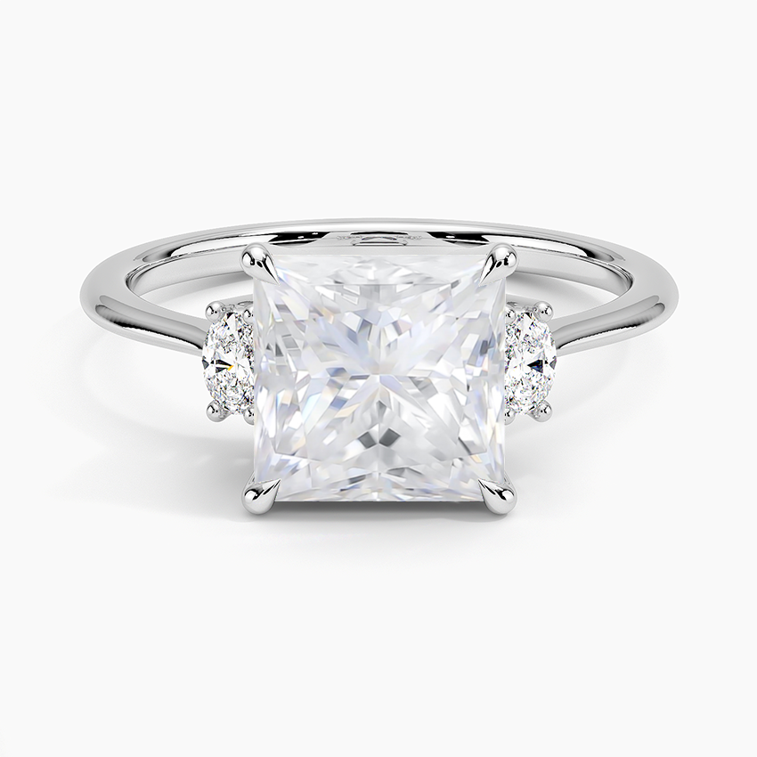 Moissanite Sonata Diamond Ring in Platinum