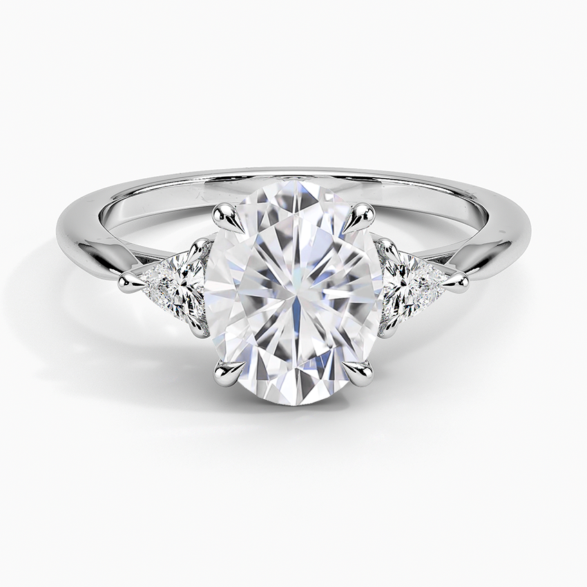 Moissanite Esprit Diamond Ring in Platinum