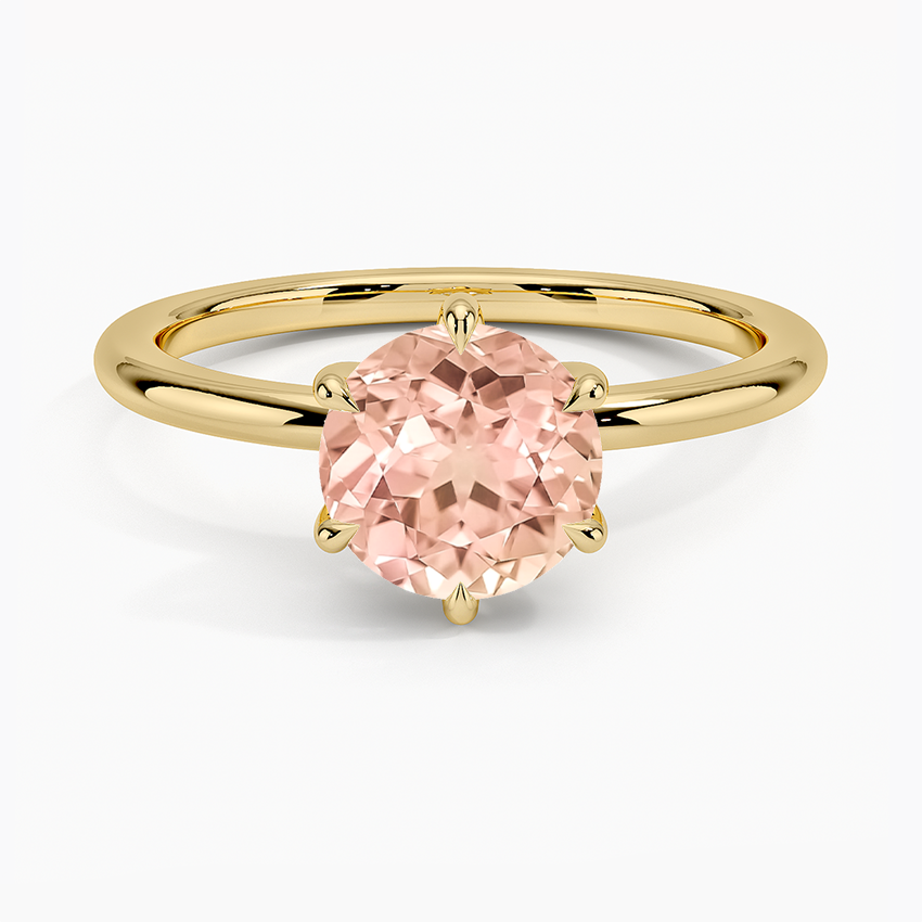 Lab Grown Sapphire Fairmined 1.5mm Six-Prong Solitaire Ring in 18K Yellow Gold
