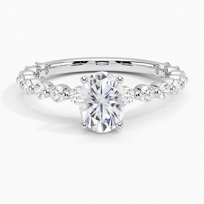 Moissanite Luxe Marseille Diamond Ring in Platinum