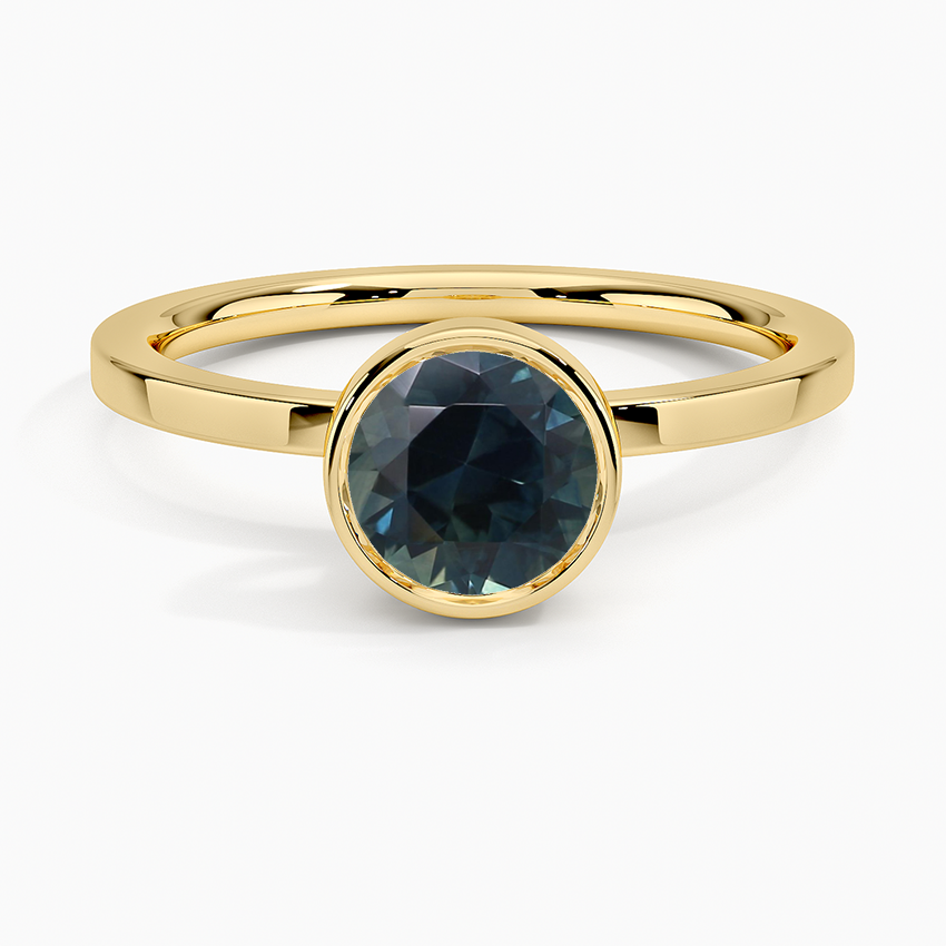 Sapphire Noemi Bezel Ring in 18K Yellow Gold