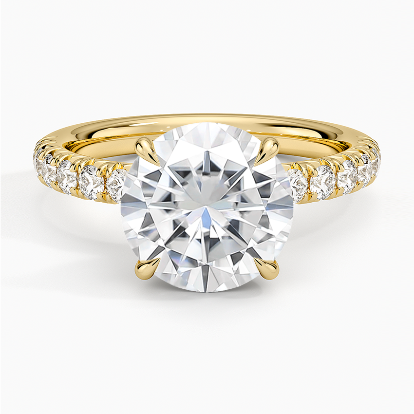 Moissanite Luxe Amelie Diamond Ring (3/8 ct. tw.) in 14K Yellow Gold
