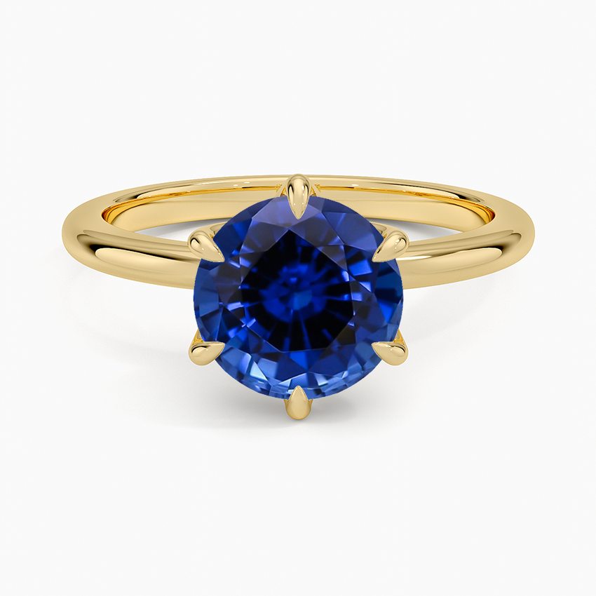 Lab Grown Sapphire Esme 1.8mm Ring in 18K Yellow Gold