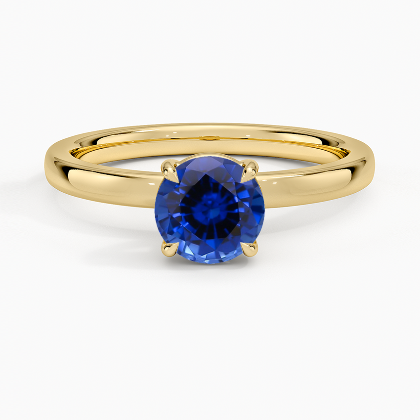 Sapphire Fairmined Perfect Fit Solitaire 2mm Ring in 18K Yellow Gold