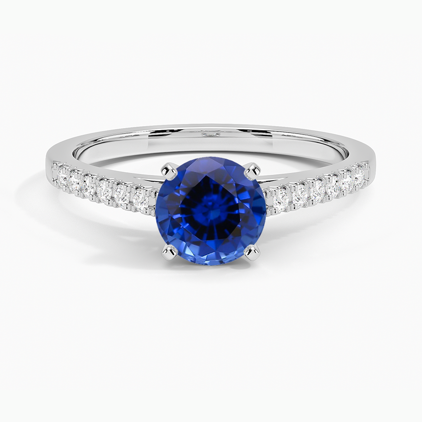 Sapphire Sonora Diamond Ring in 18K White Gold