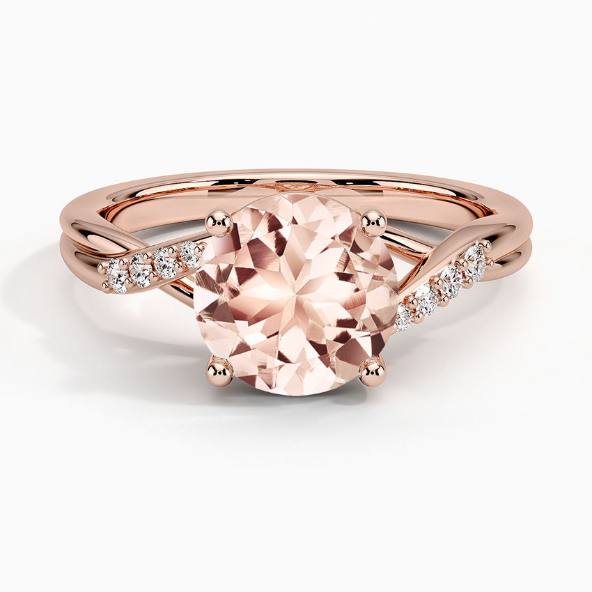 Morganite Chamise Diamond Ring (1/15 ct. tw.) in 14K Rose Gold