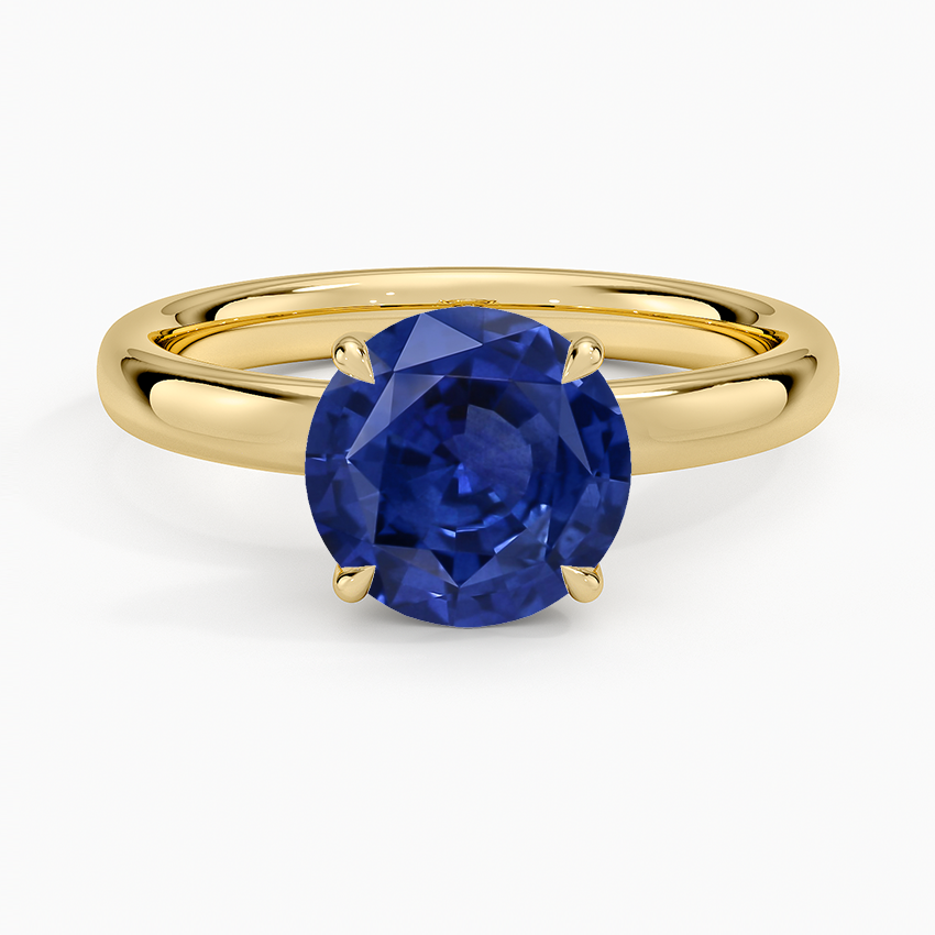 Sapphire Elodie 2.5mm Solitaire Ring in 14K Yellow Gold