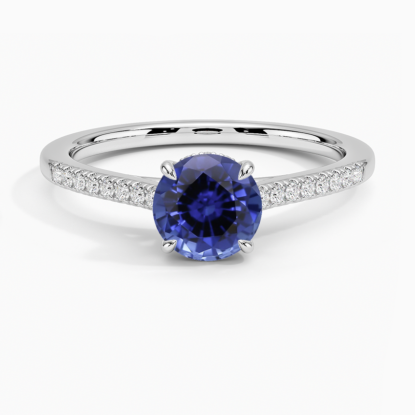 Sapphire Lissome Diamond Ring (1/10 ct. tw.) in 18K White Gold