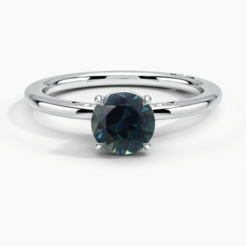 Sapphire Simply Tacori Delicate Drape Diamond Ring in 18K White Gold