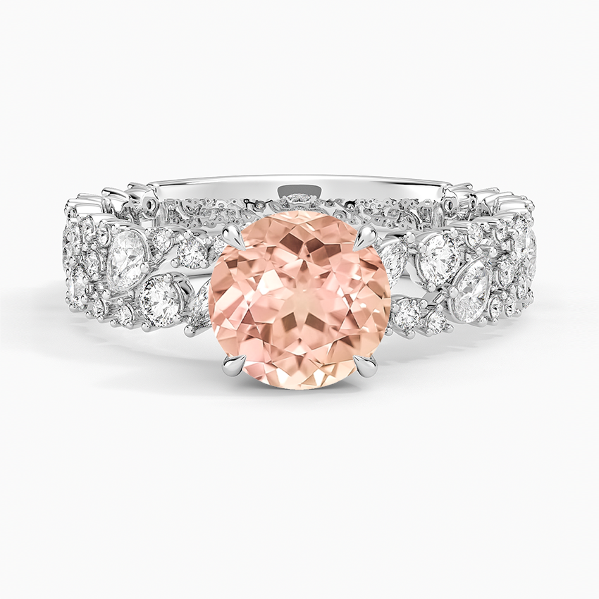 Lab Grown Sapphire Glacé Diamond Ring (3/4 ct. tw.) in 14K White Gold