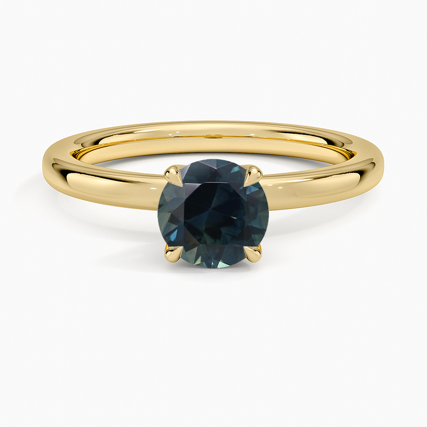 Sapphire 2mm Petite Elodie Perfect Fit Solitaire Ring in 18K Yellow Gold