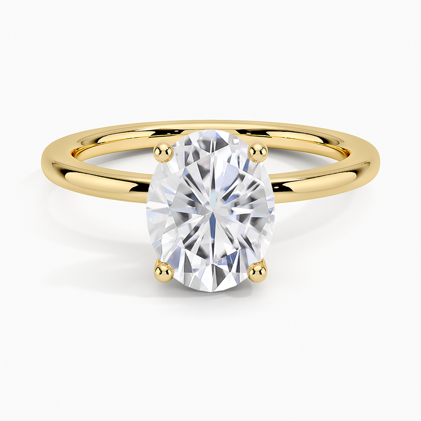 Moissanite Sydney Perfect Fit Diamond Ring in 18K Yellow Gold