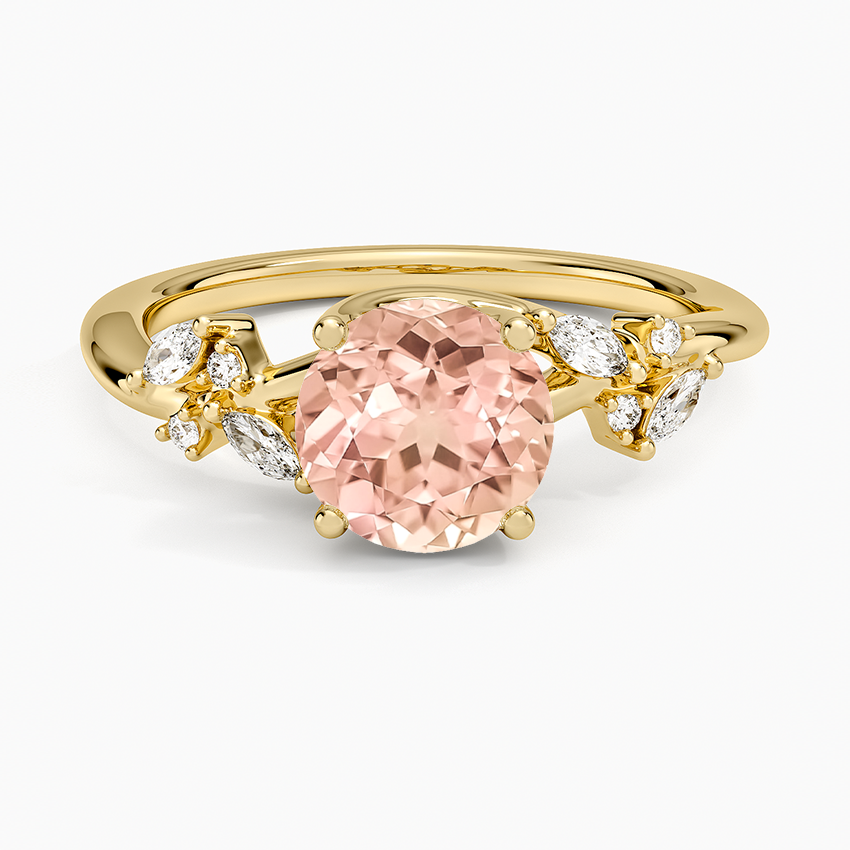 Lab Grown Sapphire Arden Diamond Ring (1/6 ct. tw.) in 14K Yellow Gold