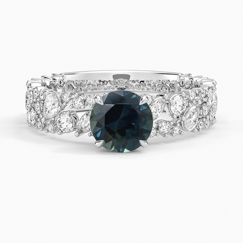 Sapphire Glacé Diamond Ring (3/4 ct. tw.) in 14K White Gold