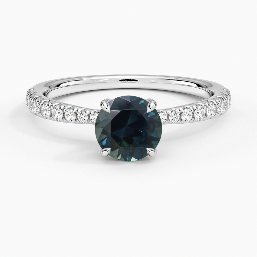 Sapphire Freesia 2mm Diamond Ring (1/3 ct. tw.) in 18K White Gold