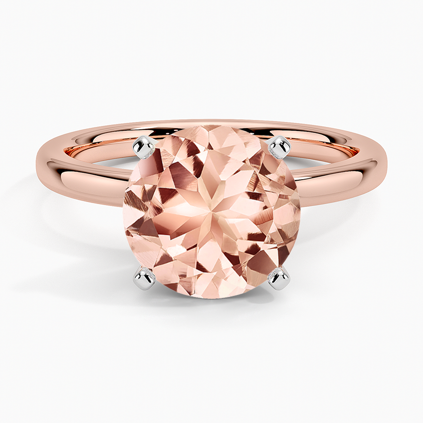 Morganite Comfort Fit 2mm Solitaire Ring