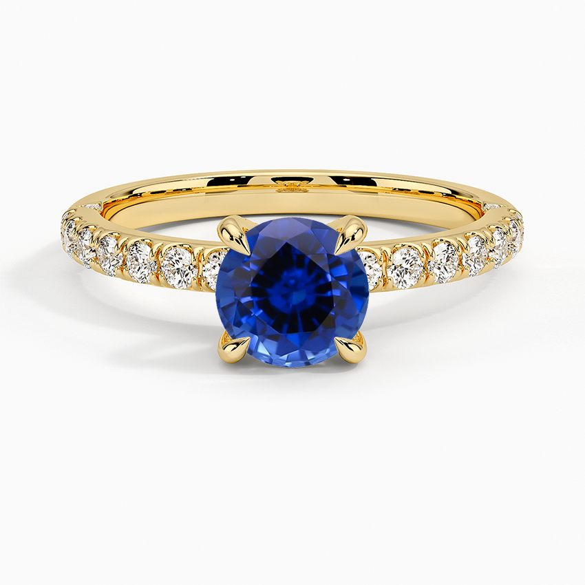 Sapphire Heritage Diamond Ring (1/3 ct. tw.) in 18K Yellow Gold