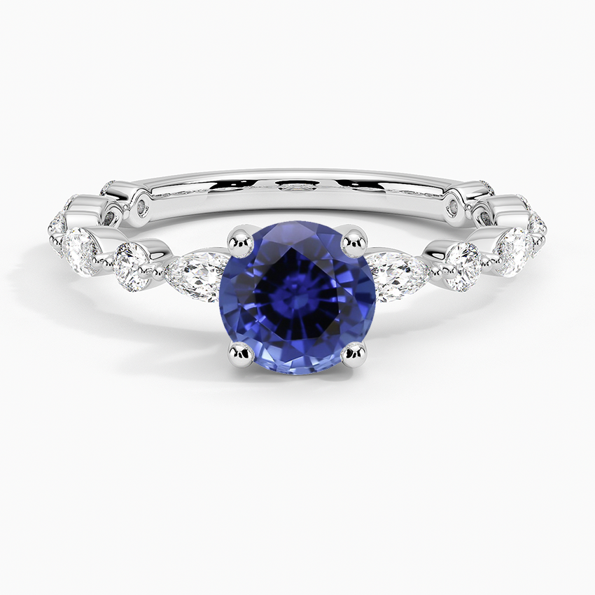 Sapphire Luxe Versailles Diamond Ring (1/2 ct. tw.) in 18K White Gold