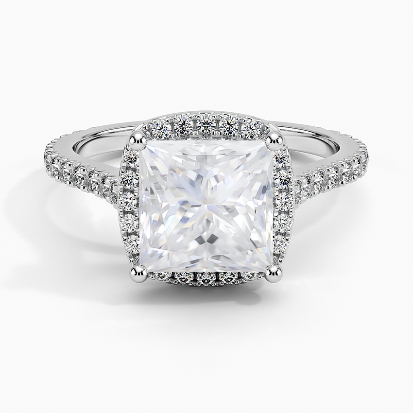 Moissanite Luxe Odessa Diamond Ring (1/3 ct. tw.) in 18K White Gold
