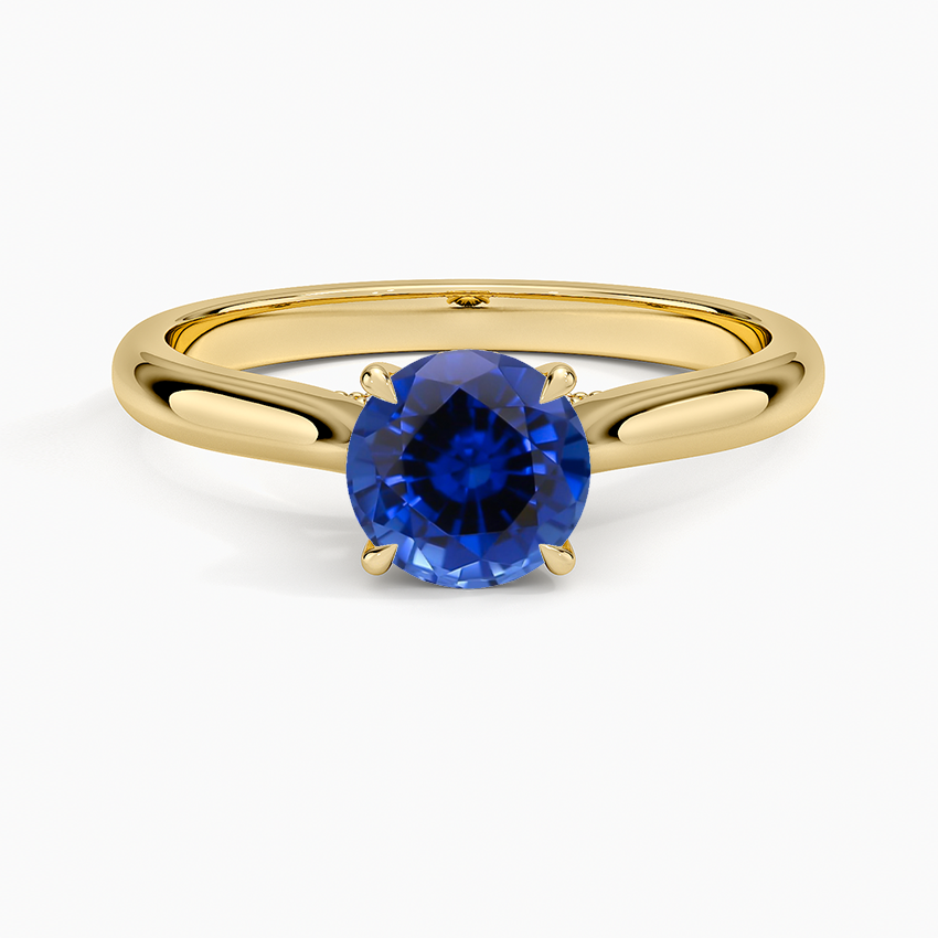 Sapphire Dawn 2mm Diamond Ring in 18K Yellow Gold