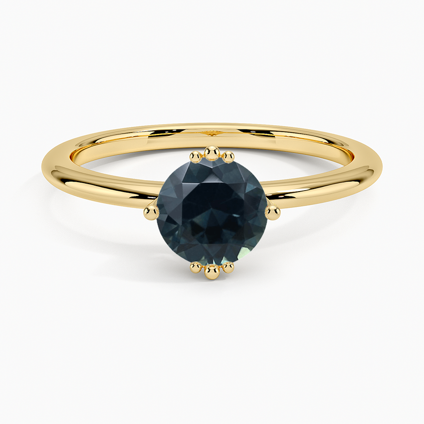 Sapphire Samara Eight-Prong Solitaire Ring in 18K Yellow Gold