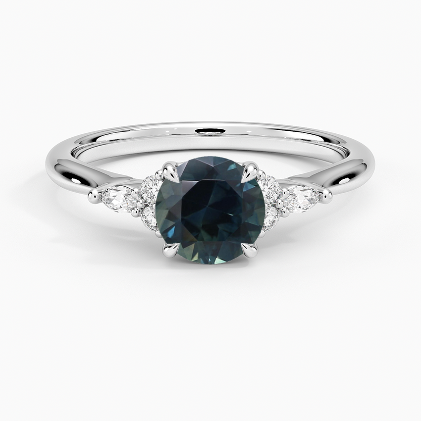 Sapphire Nadia Perfect Fit Diamond Ring in 18K White Gold
