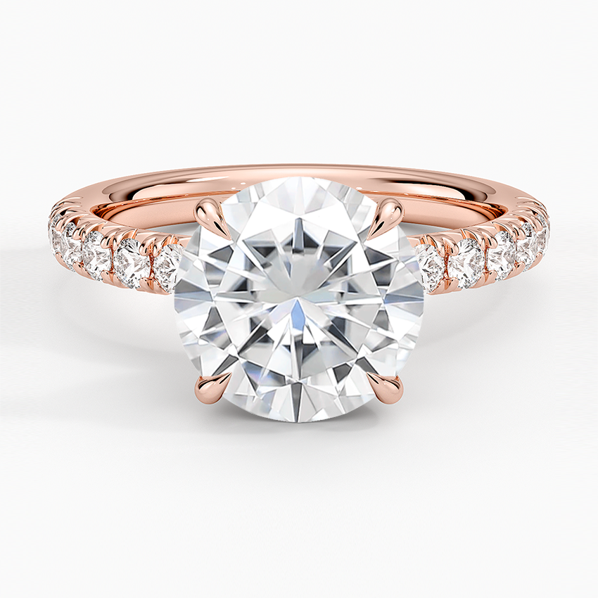 Moissanite Luxe Amelie Diamond Ring (3/8 ct. tw.) in 14K Rose Gold