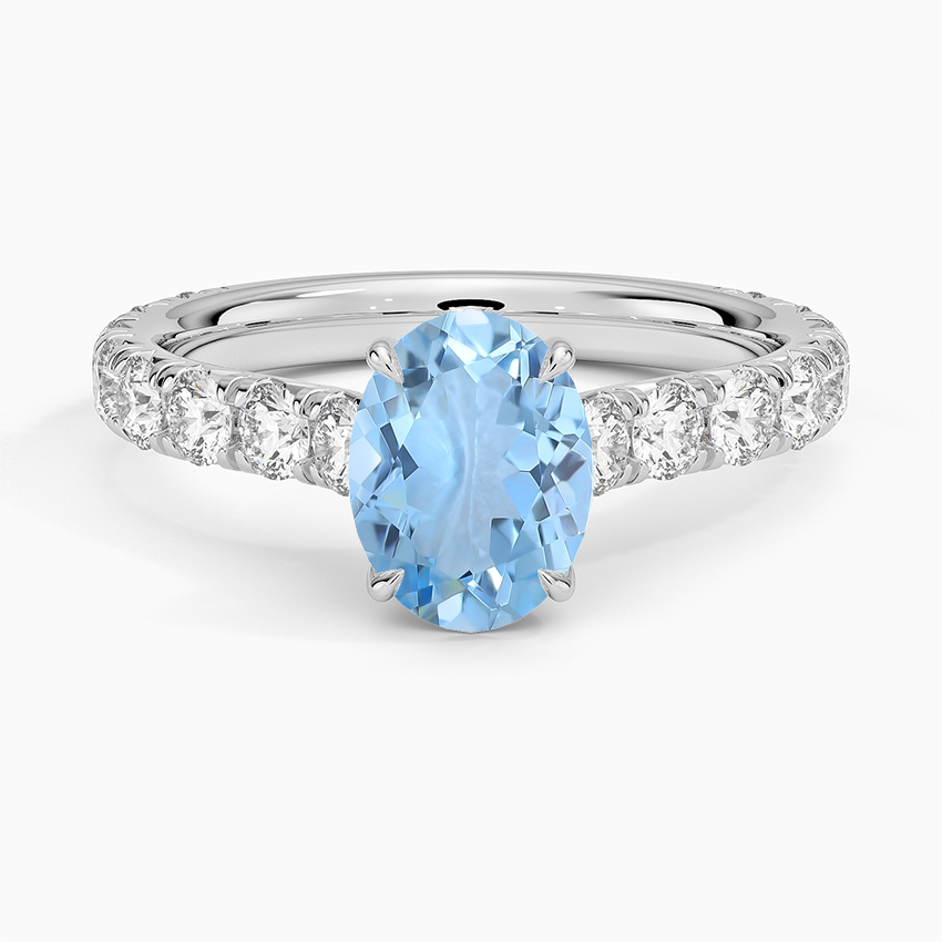 Aquamarine Anthology Three-Quarter Coverage Diamond Ring (7/8 Ct. Tw.) in 18K White Gold
