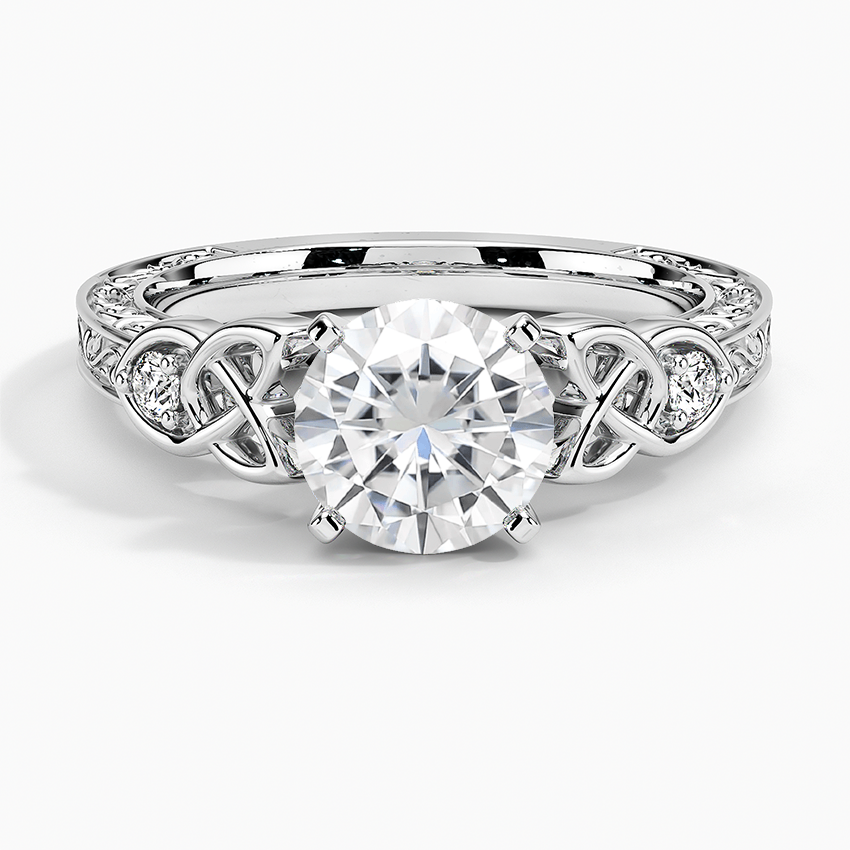 Moissanite Aberdeen Diamond Ring in Platinum