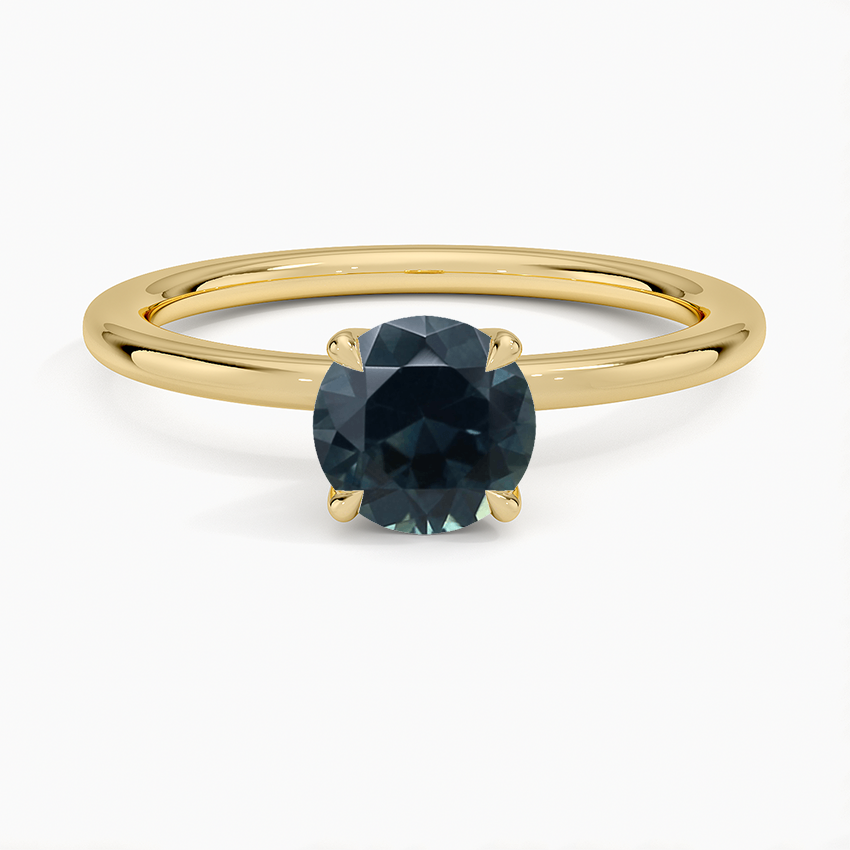 Sapphire 1.5mm Petite Elodie Perfect Fit Solitaire Ring in 18K Yellow Gold