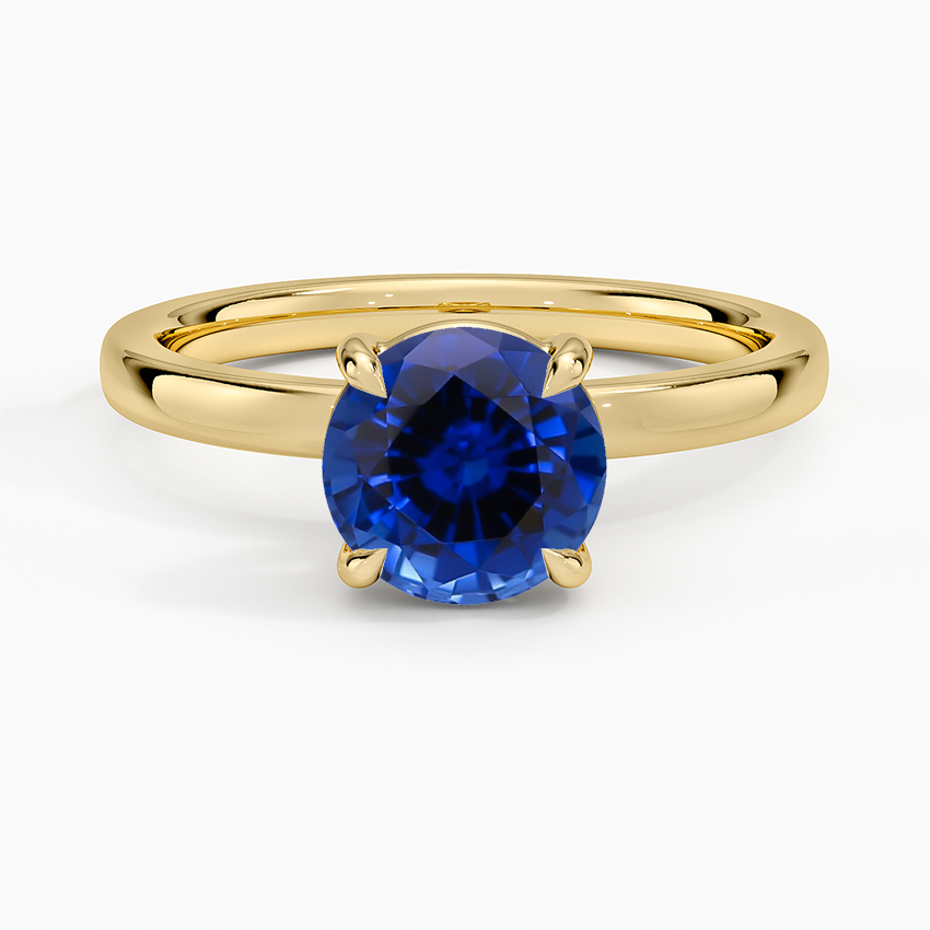 Sapphire Fairmined Perfect Fit Solitaire 2mm Ring in 18K Yellow Gold