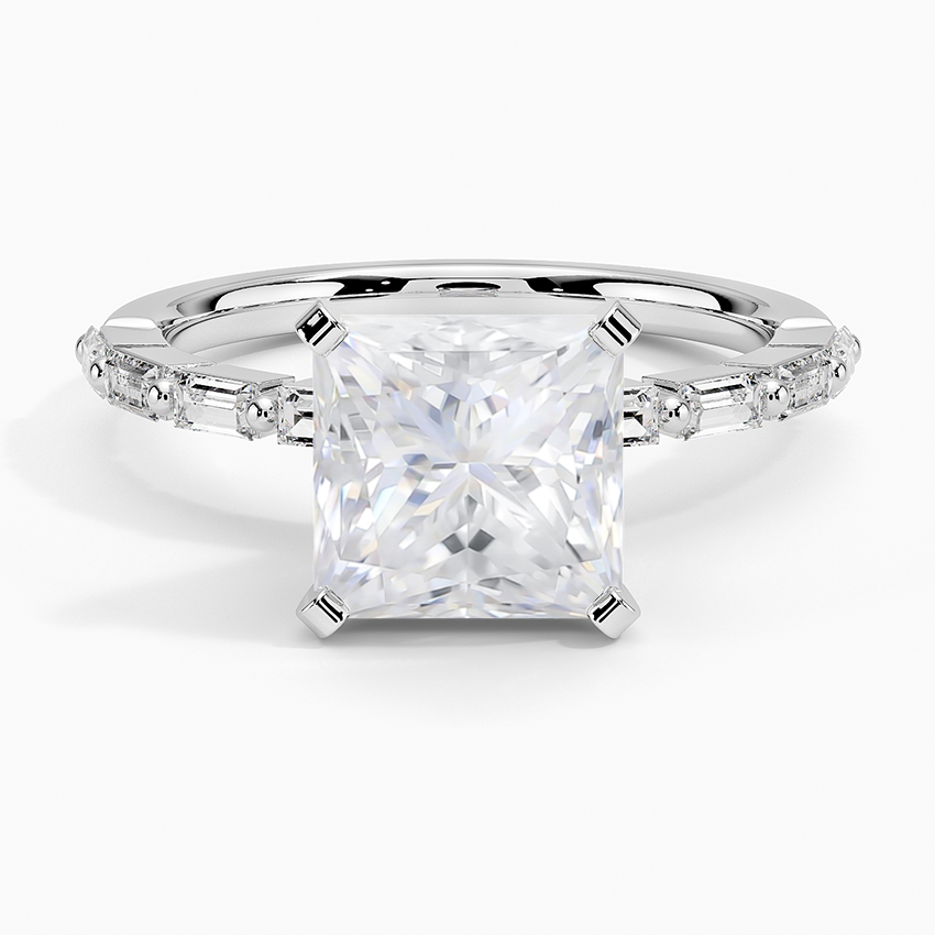 Moissanite Dominique Diamond Ring (1/3 ct. tw.) in 18K White Gold