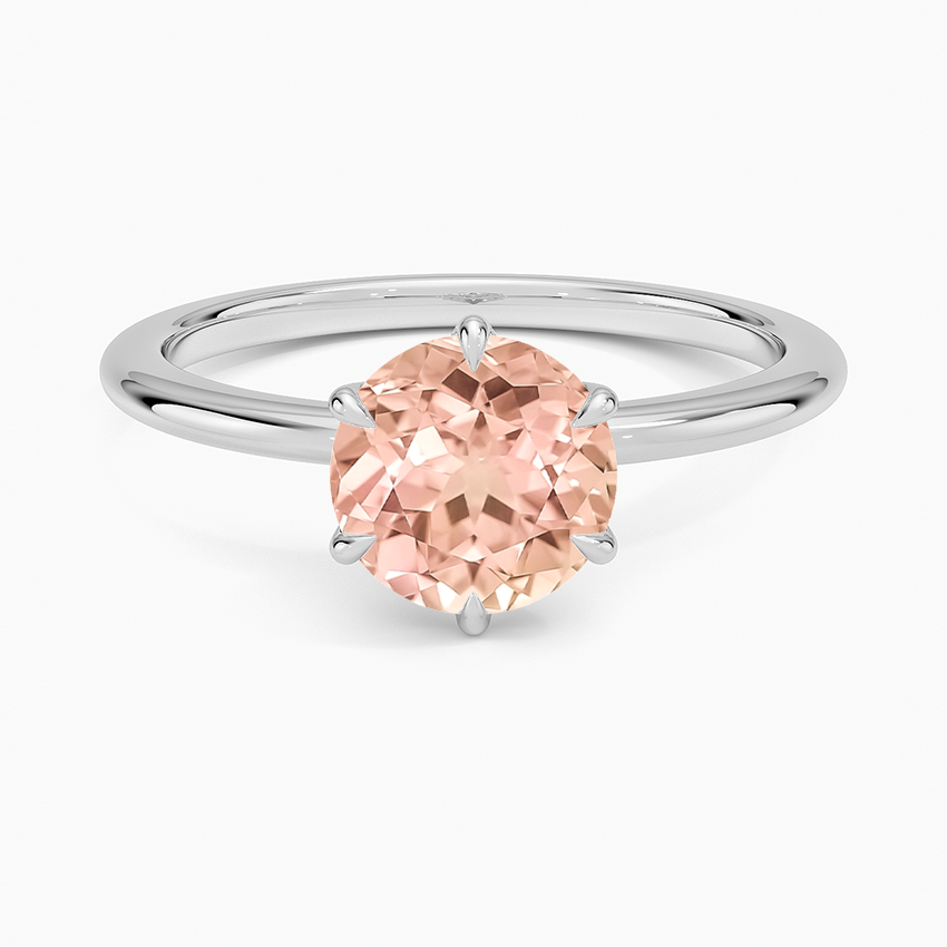 Lab Grown Sapphire Petite Esme 1.5mm Ring in 18K White Gold