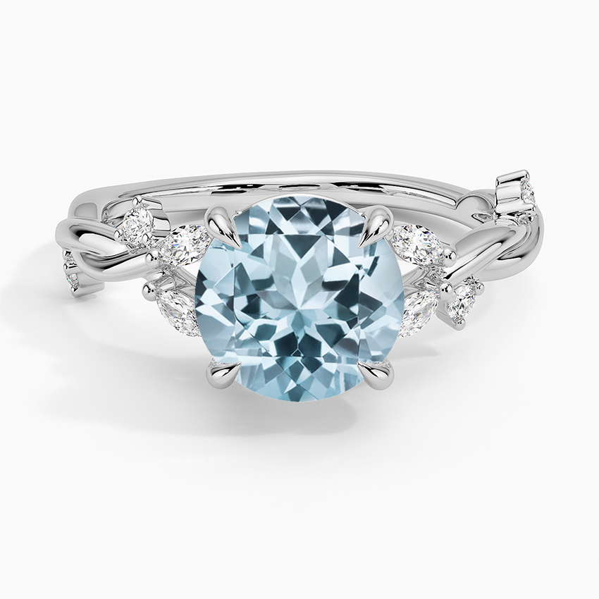 Aquamarine twist deals ring