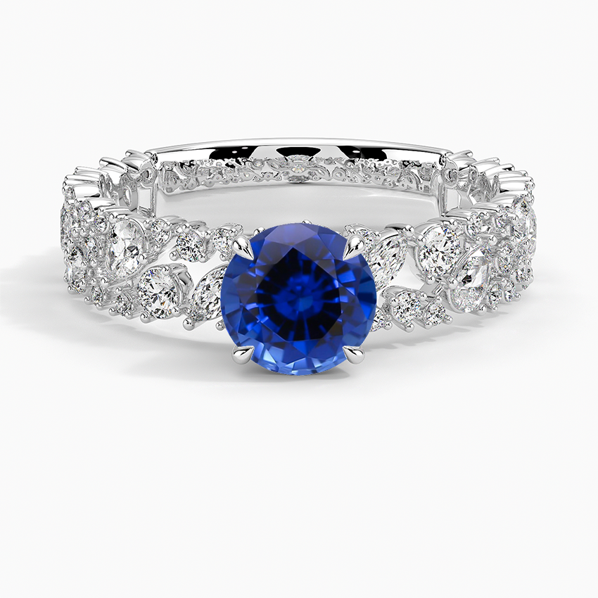 Sapphire Glacé Diamond Ring (3/4 ct. tw.) in 18K White Gold