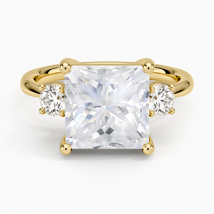 Moissanite Selene Three Stone Lab Diamond Ring (1/3 ct. tw.) in