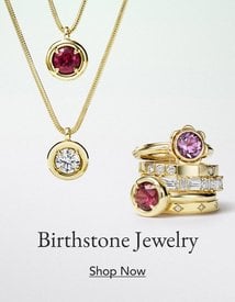 Assortment of birthstone fine jewelry.