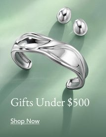 Silver fine jewelry under $500.