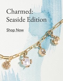 Gold chain with summer charms.