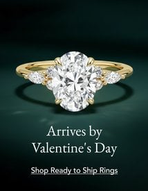 Ready to ship diamond engagement rings.