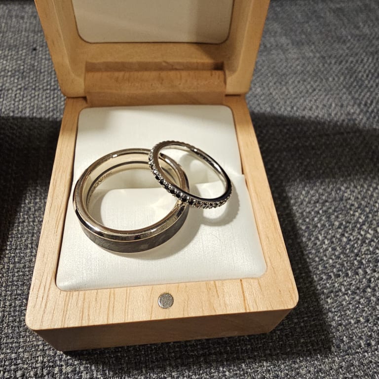 Oval diamond ring on hand