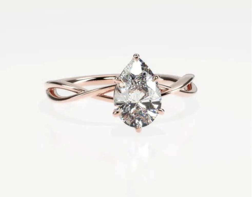 Oval diamond ring on hand
