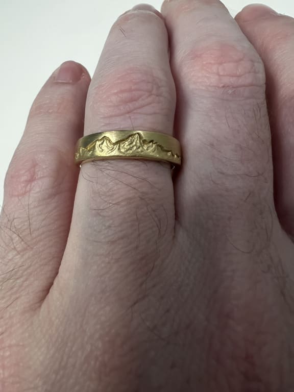 Oval diamond ring on hand