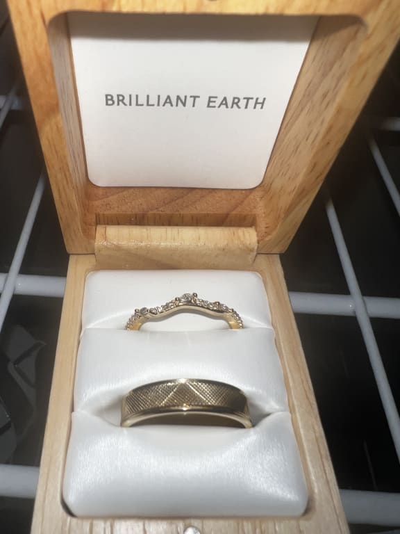 Oval diamond ring on hand