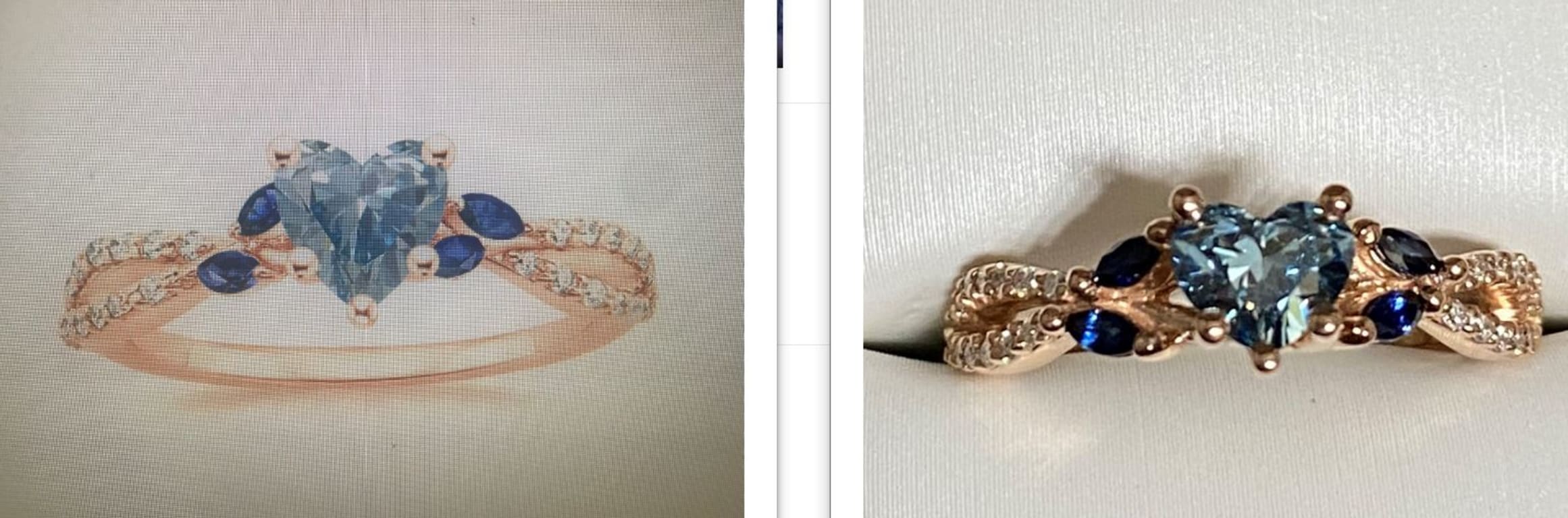 Oval diamond ring on hand
