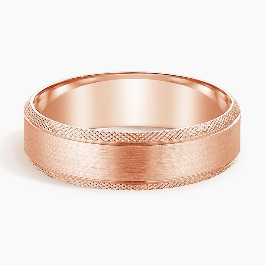 Rose gold diamond engagement ring with surprise diamond details