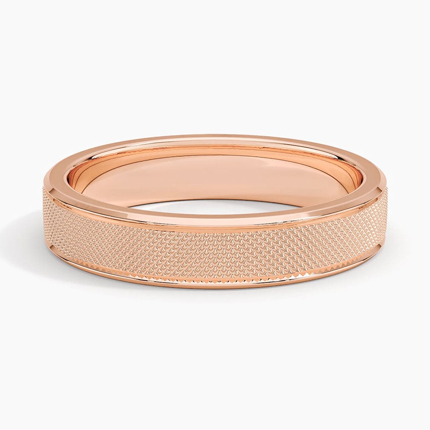 Rose gold diamond engagement ring with surprise diamond details