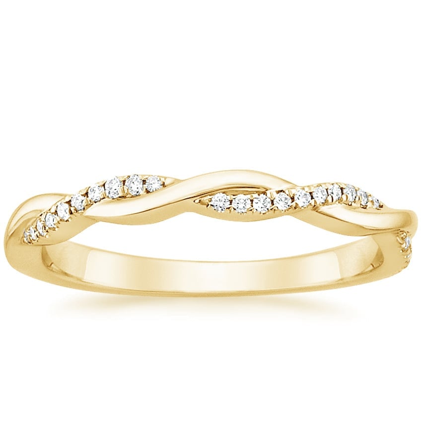 Rose gold diamond engagement ring with surprise diamond details